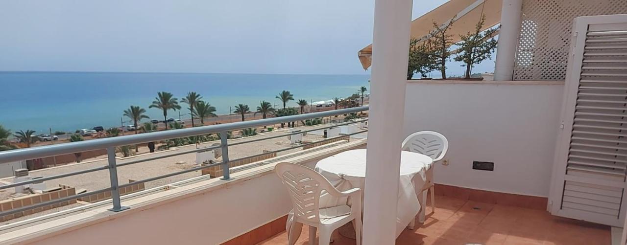 Atico En Primera Linea De Playa Faro Apartment Garrucha Luaran gambar